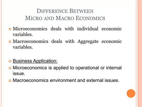 Difference between macro and micro economics | PPTX