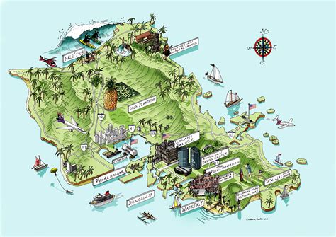 Printable Tourist Map Of Oahu - Printable Calendar