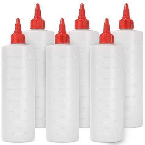 6 Pack Plastic Squeeze Bottles For Sauces 16 Oz Condiment | Desertcart ...