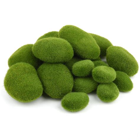Buy 20 Pcs Artificial Moss Rocks Fake Moss Model Decorative Faux Green ...