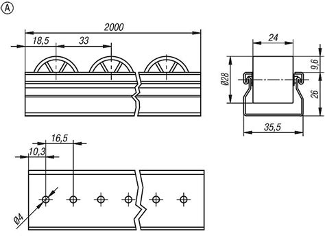 Roller track steel | norelem