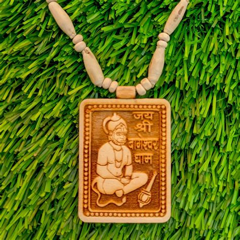 Buy Radhe Handicraft | Bageshwar Dham Tulsi Mala with Hanuman Locket ...