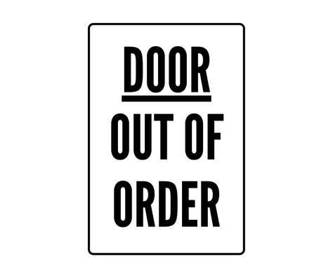 Bathroom Out Of Order Sign: Printable Templates (Free PDF Downloads)