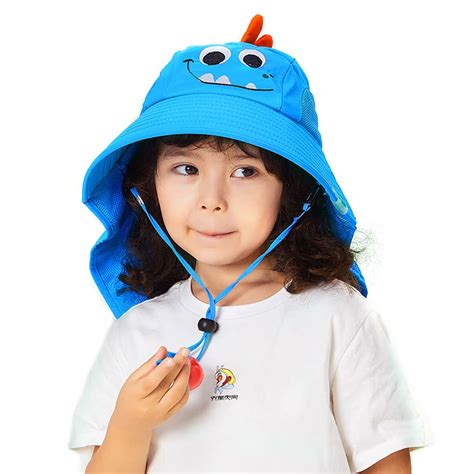 GUSTAVE Cotton Cap For Kids Summer Cartoon Design Sun Hat For Kids Uv ...