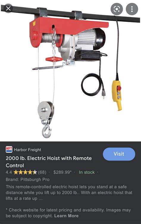 Harbor Freight Electric Hoist