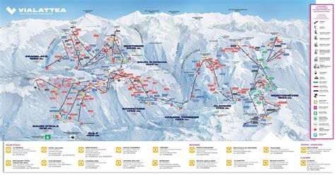 Via Lattea Trail Map | Ski Runs & Piste Map - 2025 - 2026 | SnowStash