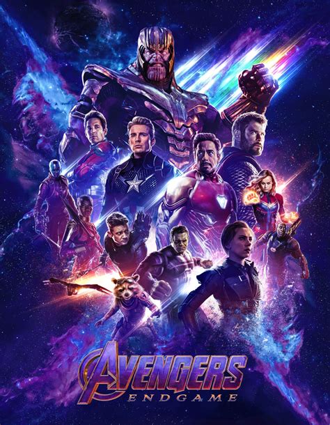 Avengers Endgame Character Poster - IUQV