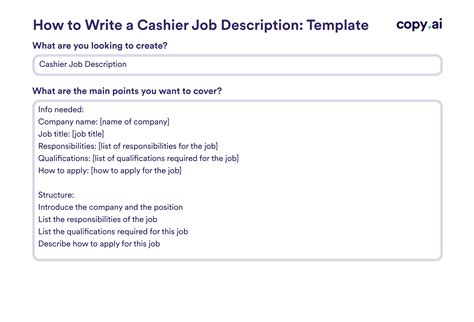 Cashier Job Description Templates: How To Write & Examples