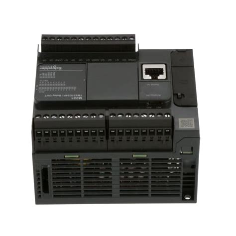 Schneider Electric - TM221C24R - Controller, Logic, 24 I/O, 100-240VAC ...