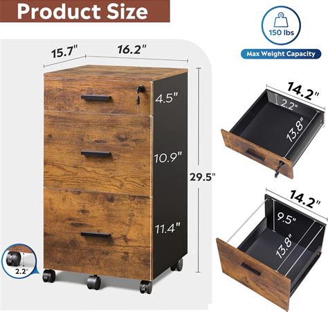 Buy DEVAISE 3-Drawer Wood File Cabinet Online at Lowest Price in Ubuy ...