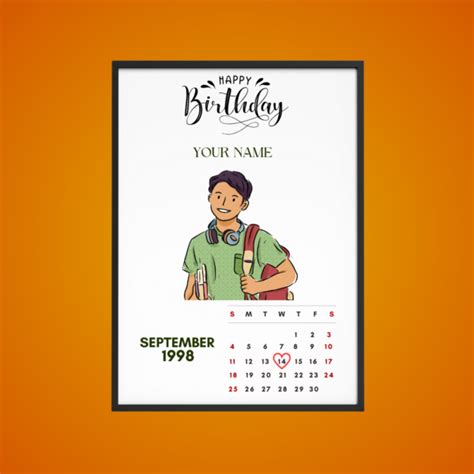 Birthday Calender Frame - URBAN LAYERS