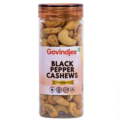 BLACK PEPPER CASHEWS GOVINDJEE – Govindjee Store Eat Good Any Time