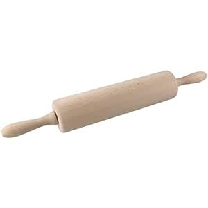 Buy Zenker 31540 Rolling Pin Wooden with Bearings, Brown, 2.36" x 17.52 ...