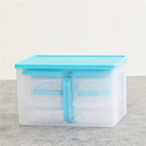 Buy Corsica Hexa Set of 9 Polypropylene Food Saver Containers from ...