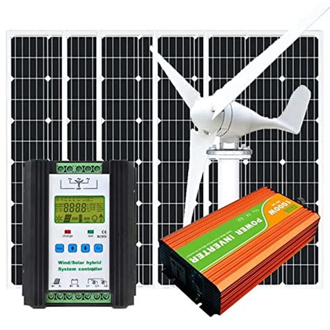900w Wind Turbines 12v 400watt Wind Turbine Generator 100w Solar ...