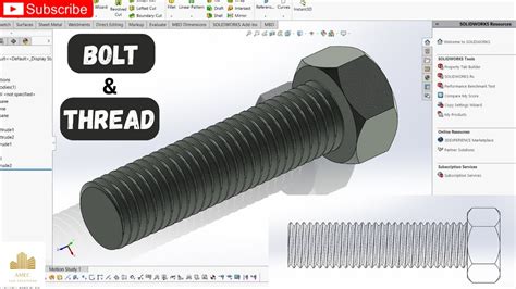 Image result for SolidWorks Create Screw-Thread