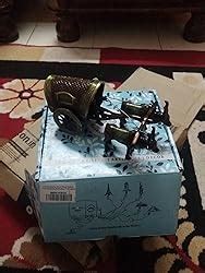 Buy Two Moustaches Brass Covered Village Bullock Cart Showpiece Replica ...