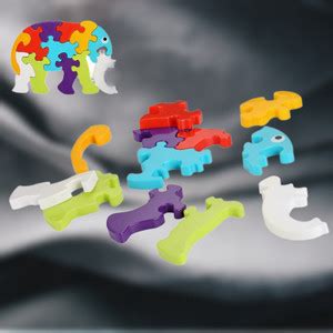 golden rose Elephant Shape Puzzle Building Blocks Non Toxic Block LC02 ...