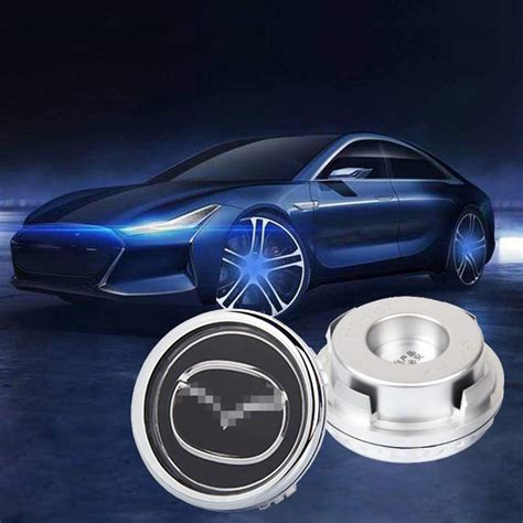 Car Wheels Center Caps Hubcaps Logo Hup Cap Cover LED Light Magnetic ...