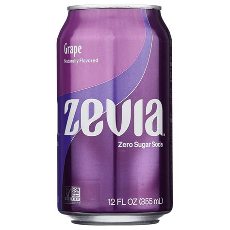 Zevia Zero Sugar Grape Soda (12 fl oz) Delivery or Pickup Near Me ...
