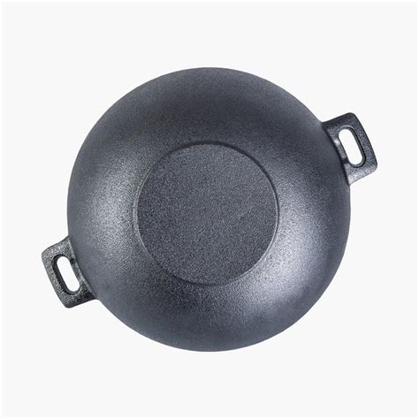 Buy WONDERCHEF Forza Black Pre-Seasoned Cast Iron Kadhai -1.9l from ...