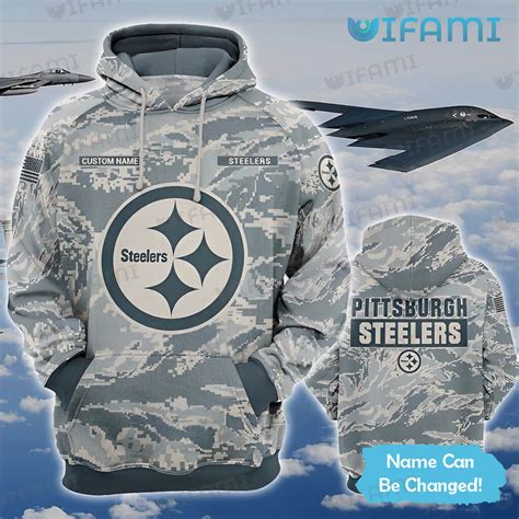 Steelers Army Hoodie 3D Custom Name Logo Pittsburgh Steelers Gift ...