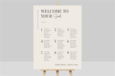 Canva wedding seating chart 60 photos - Astyledwedding.com