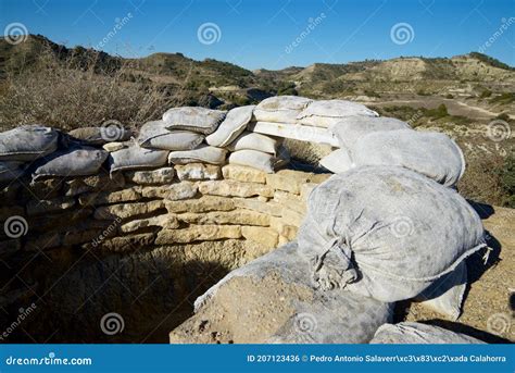 War Trench - Spanish Civil War Trenches Alicante Stock Photography ...