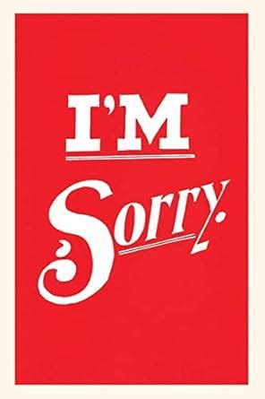 Buy Vintage Journal I'm Sorry (Pocket Sized - Found Image Press ...