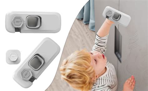 4 Pcs Drawer Lock, Fridge Lock, Door Lock for Kids Safety Fridge Door ...