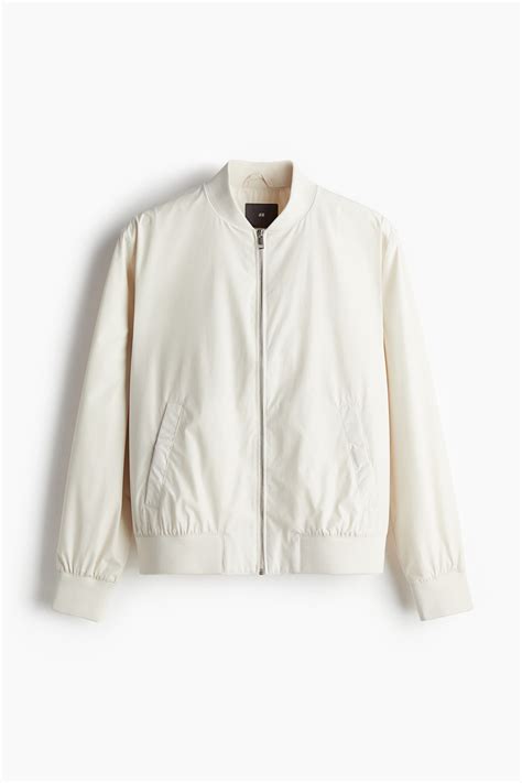 Men’s Light beige Regular Fit Bomber jacket | H&M IN