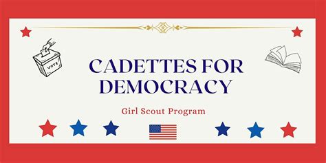 Girl Scout Program: Cadettes for Democracy, Liberty Hall Museum, Union ...