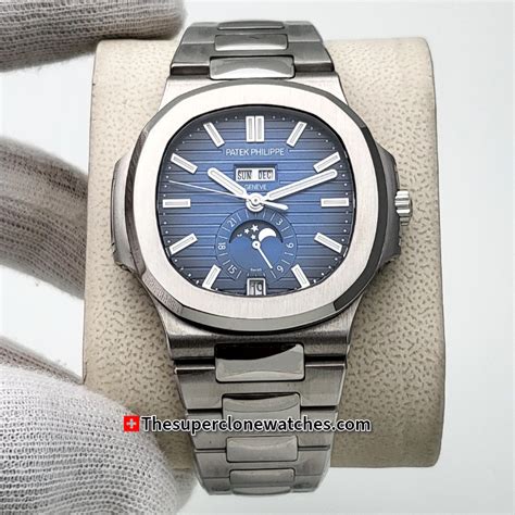 Patek Philippe Nautilus Annual Calendar Moon Phases 5726/1A-014 Blue D