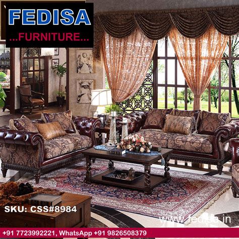 Fedisa Wooden Sofa Set Cheap Wooden Sofa Set Wood Carving Sofa Set ...