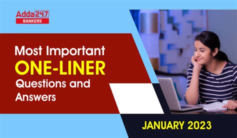 Current Affairs One Liners January 2023: Download Questions & Answers PDF