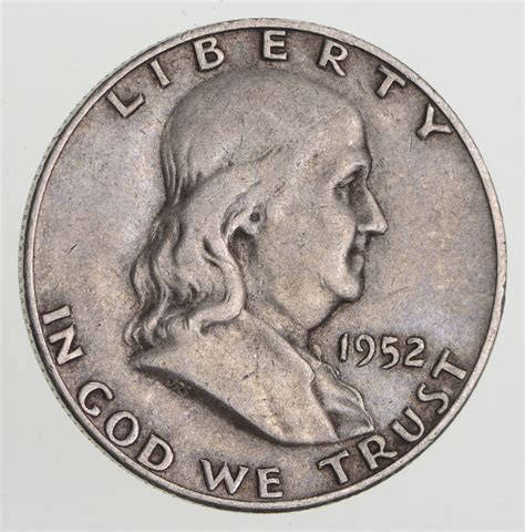 Tough - 'S' MINT MARK SAN FRANCISCO - 1952-S FRANKLIN HALF DOLLAR ...