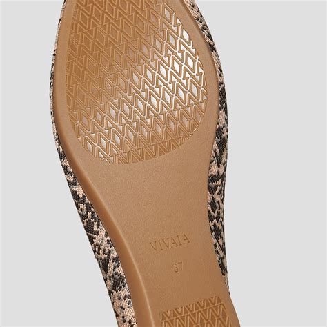 Pointed-Toe Ballet Flats (Aria 5°), SNAKE PRINT, EU42 | VIVAIA