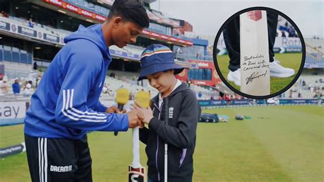 IND Vs ENG 2nd Test: Yashasvi Jaiswal Fulfils Wish Of Visually Impaired ...