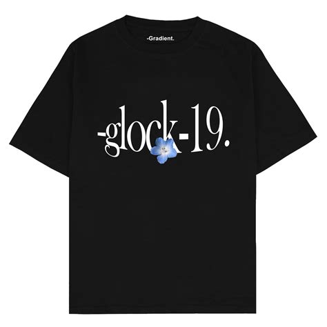 Glock-19 -Gradient. - Oversized T-Shirt