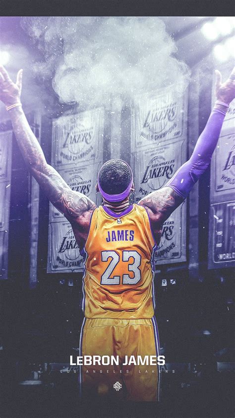 LeBron James LA Lakers HD Wallpaper For iPhone - 2025 Basketball ...