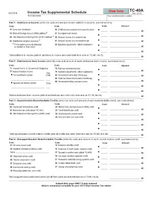 Utah State Tax Form 2009 Tc 40a - Fill and Sign Printable Template Online