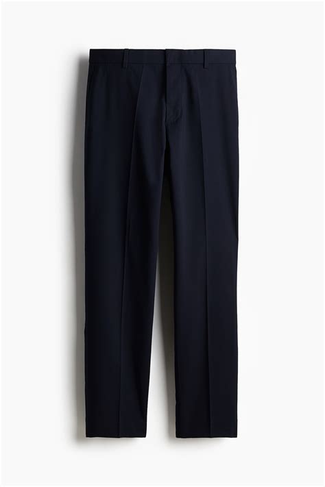 Regular Fit Suit trousers - Navy blue - Men | H&M IN