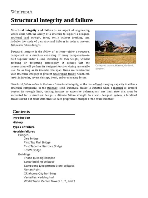 Image result for Structural Integrity and Failure