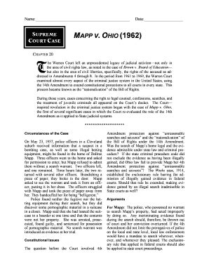 Fillable Online Mapp v Ohio Supreme Court Casedoc Fax Email Print ...