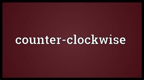 Image result for Clockwise vs Counterclockwise