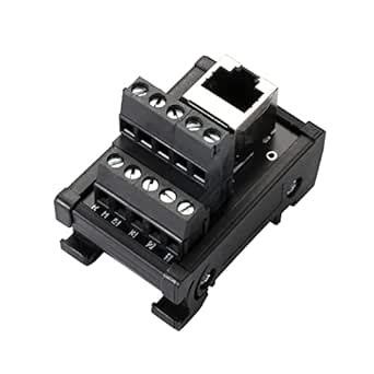 Jienk RJ45 8P8C DIN Rail Mount Ethernet Connector Distribution Breakout ...