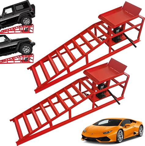 SuxiDi Heavy Duty Hydraulic Car Ramps Lift for Car Repair - India | Ubuy