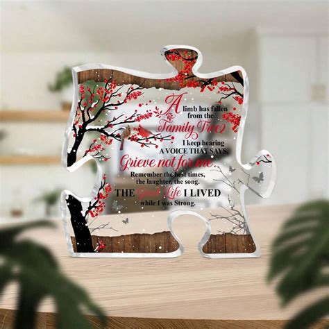 In Loving Memory Acrylic Plaque – A Limb Has Fallen, Sympathy ...