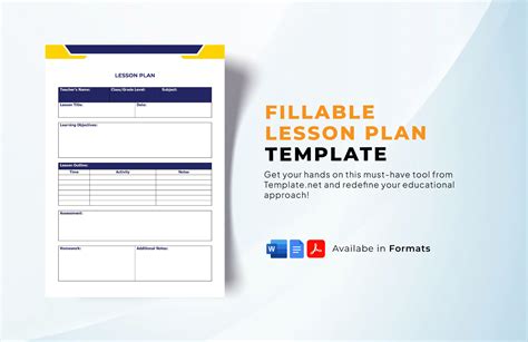 Free Editable Lesson Plan Templates in Word to Download
