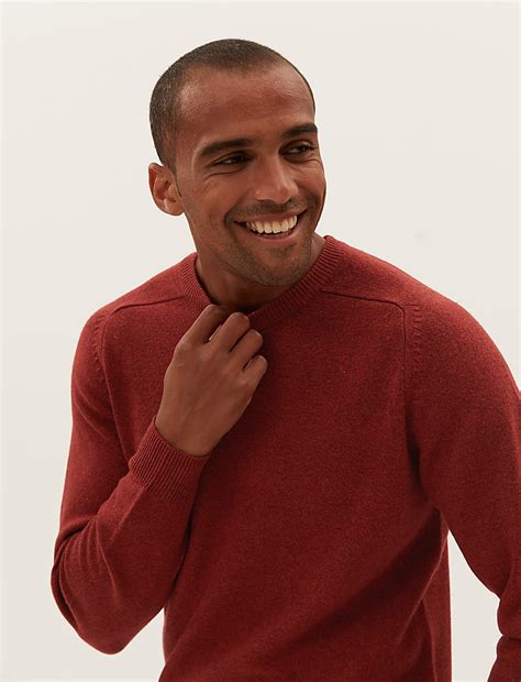 Buy Pure Extra Fine Lambswool Crew Neck Jumper at Marks & Spencer